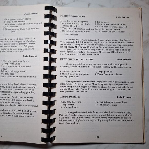 Bay Settlement Wisconsin Parish Cook Book Recipes Scratch Holy Cross Vintage 80s - Picture 10 of 12